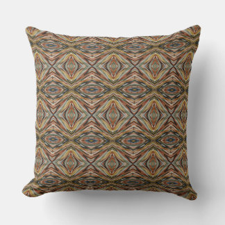 Almofada Azulejo de Diamante Tribal Moderno Abstrato Terros