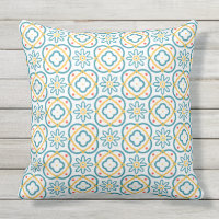 Azulejo Espanhol Mediterrâneo Azul Amarelo Laranja