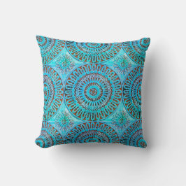 Almofada Azulejo marroquino com teste padrão de Mandela no