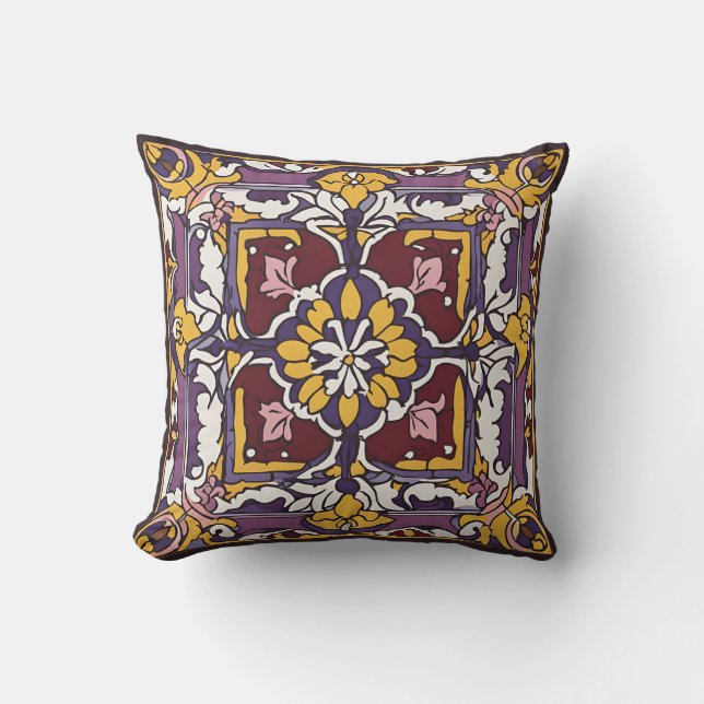 Almofada Azulejo roxo (Frente)
