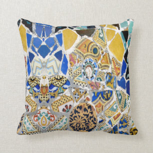 Almofada Azulejos amarelos de Gaudi - espelho