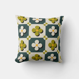 Almofada Azulejos Florais Retro