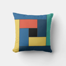 Almofada Azulejos geométricos Padrão ver7 Travesseiro decor