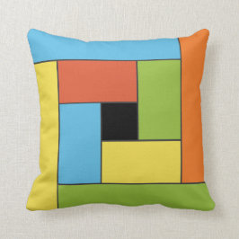 Almofada Azulejos geométricos Padrão ver8 Travesseiro decor