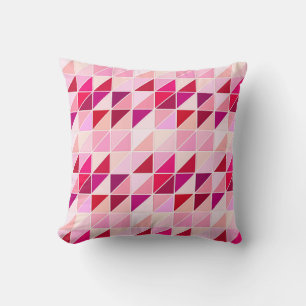 Almofada Azulejos Mosaico - rosa, pêssego e burgundy