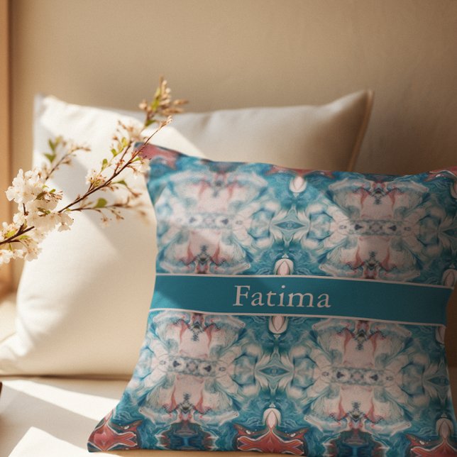 Almofada Azure Bloom, personalizado (Criador carregado)