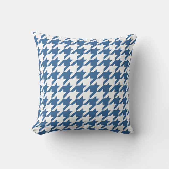 Almofada Azure Elegant Houndstooth (Frente)