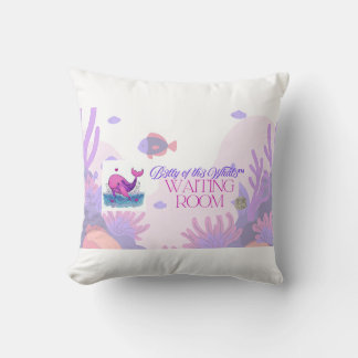 Almofada B3lly of th3 Whal3 Waiting Room throw pillow