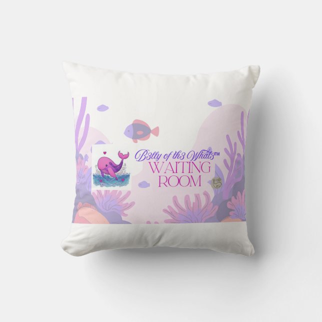 Almofada B3lly of th3 Whal3 Waiting Room throw pillow (Frente)
