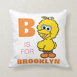 Almofada B é de Big Bird   Adicione o seu nome