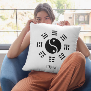 Almofada Ba Gua, oito trigramas, yin yang personalizável