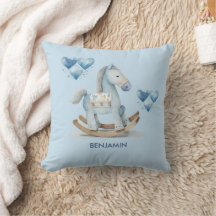 Baby Blue Nursery Rocking Horse Name