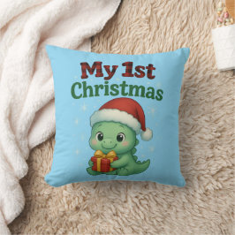Almofada Baby Boy My 1st Christmas Dino