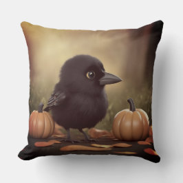Almofada Baby Crow in the Pumpkins