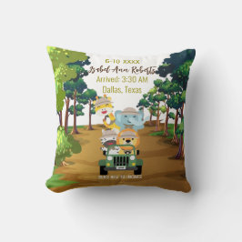 Almofada Baby Elephon Lion Jungle Zebra Giraffe Safari