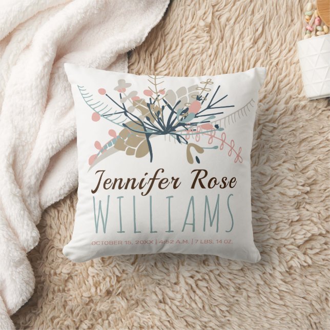 Almofada Baby Girl Keepsasasaame Foto de Nascentes (Cobertor)