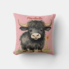 Almofada Baby Highland Cow Girls Personalizadas