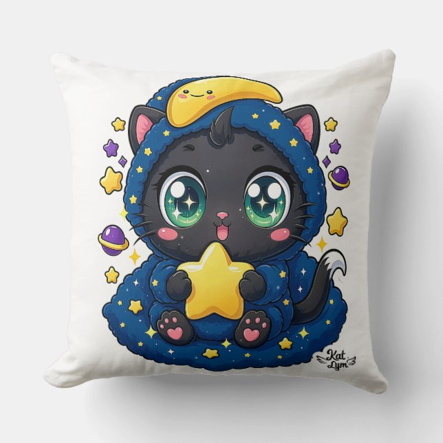 Almofada Baby Kat Lym Cute Cat Starry (Frente)