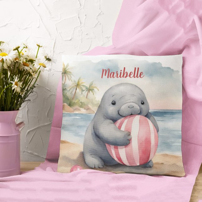Almofada Baby Manatee Girls Personalizadas (Criador carregado)