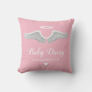 Almofada Baby Memorial Anjo Menina Rosa