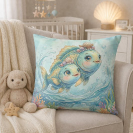 Almofada Baby Pisces Zodiac Nursery Kids