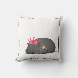 Almofada Baby Pygmy Hippo Princess Throw Pillow