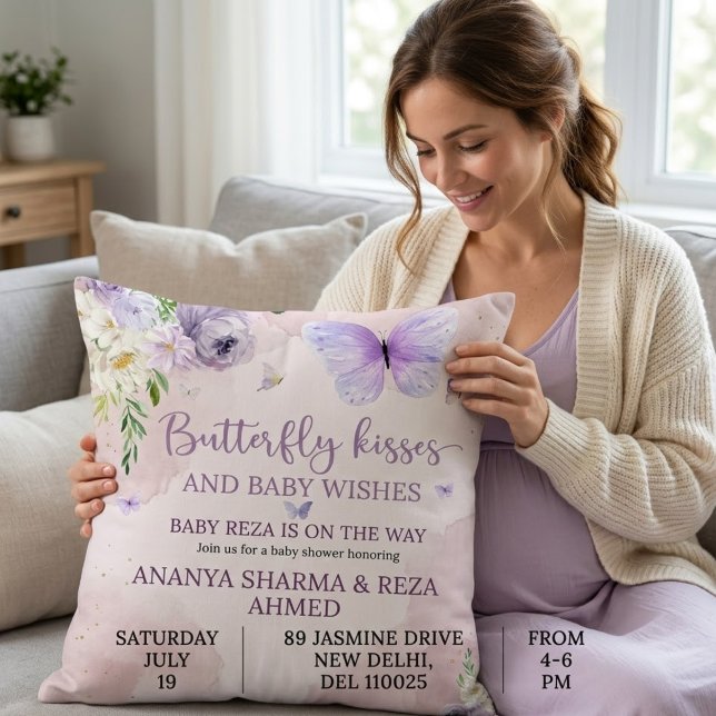 Almofada Baby Reza Butterfly Baby Shower (Criador carregado)