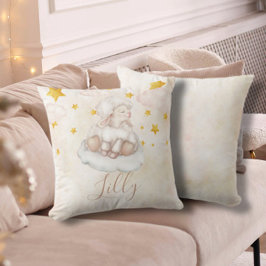 Almofada Baby Sheep Pinky Clouds Magic Stars Nursery