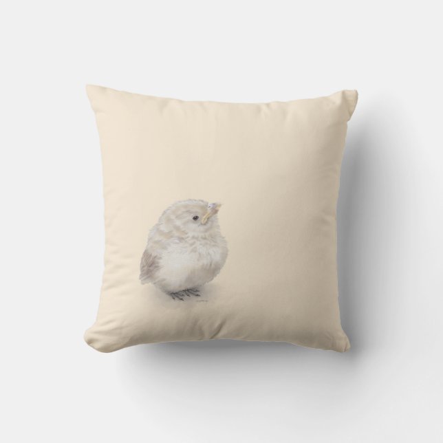 Almofada Baby Sparrow Digital Watercolor (Frente)