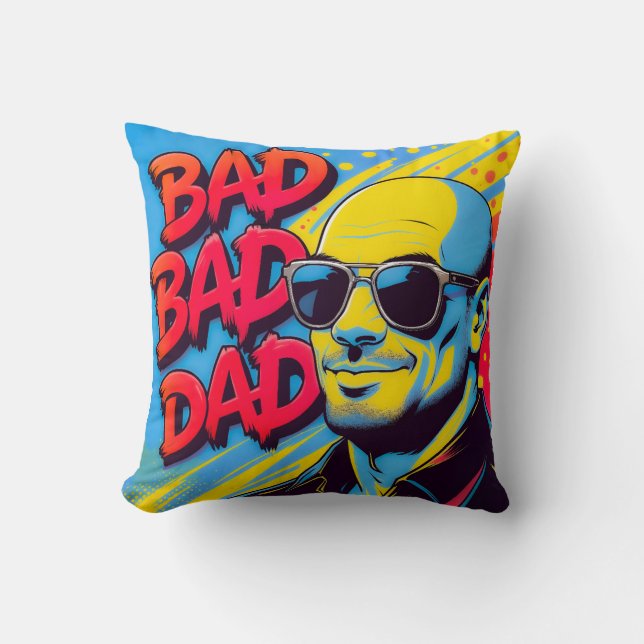 Almofada Bad bad dad  (Frente)