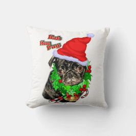 Almofada Bah Hum Pug Christmas