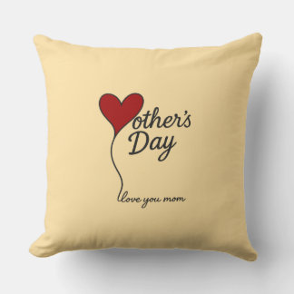 Almofada Balão de Amor Dia das Mães - Coração "Ame-Te Mãe"