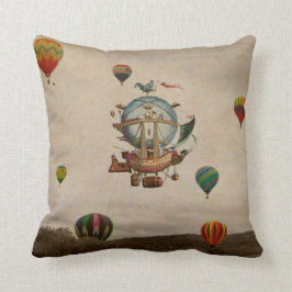 Almofada Balão de ar quente, viagem de Minerve 1803 do La