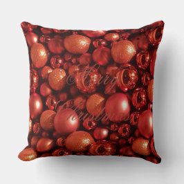 Almofada Balas Vermelhas de decoração de Natal