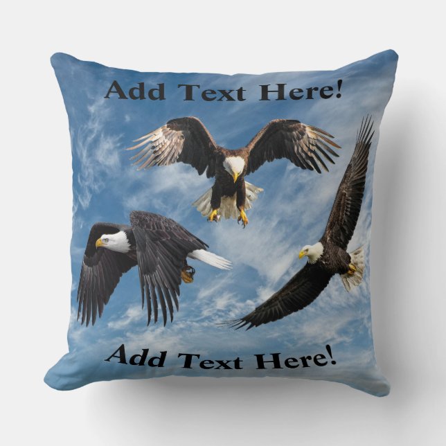 Almofada Bald Eagle Soaring (Frente)