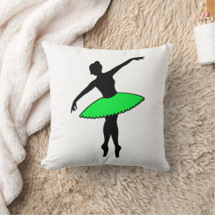 Almofada Balé Verde Tutu Dançarina Ballerina Dance Professo