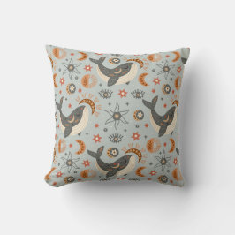 Almofada Baleia Celestial Padrão Boêmio