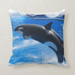 Almofada Baleia de salto da orca