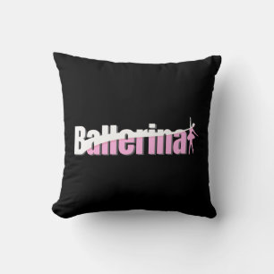 Almofada Ballerina - Arte Swish Abstrato Balé Girly