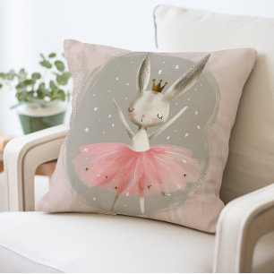 Almofada Ballerina Bunny Travesseiro, Coelho Tutu Rosa