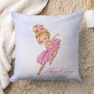Almofada Ballerina rosa personalizada, Balé Bonito roxo