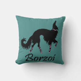 Almofada Ballet Borzoi Preto-Teal