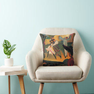 Almofada Ballet Russes, Balé Russo por August Macke