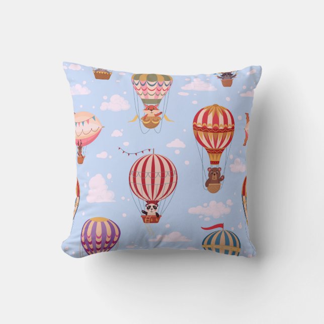 Almofada Balloon Buddies Throw Pillow (Frente)
