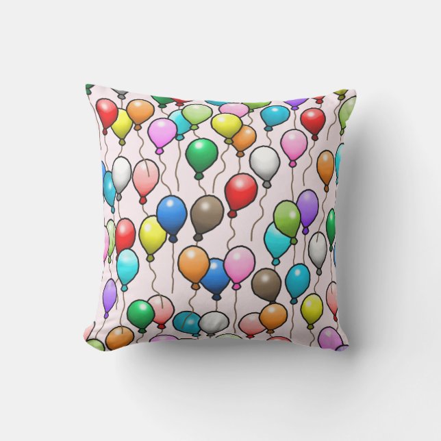 Almofada Balões de Aniversário Coloridos (Frente)