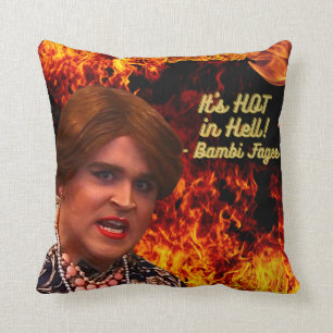 Almofada Bambi está quente no inferno Travesseiro decorati