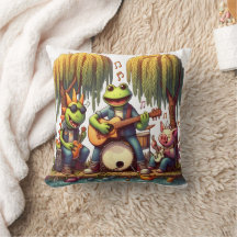 Banda de rochas de animais brincando em um Riversi