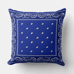 Almofada Bandana L.A. Travesseiro decorativo Azul