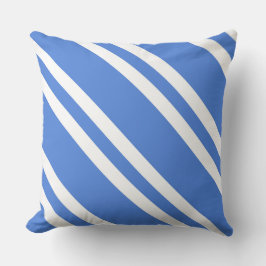 Almofada Bandas brancas e azuis francesas