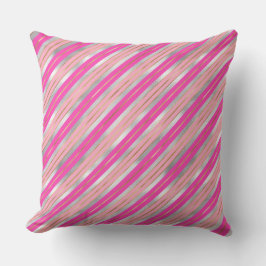 Almofada Bandas de Natal de Folha de na moda rosa, Dourada 